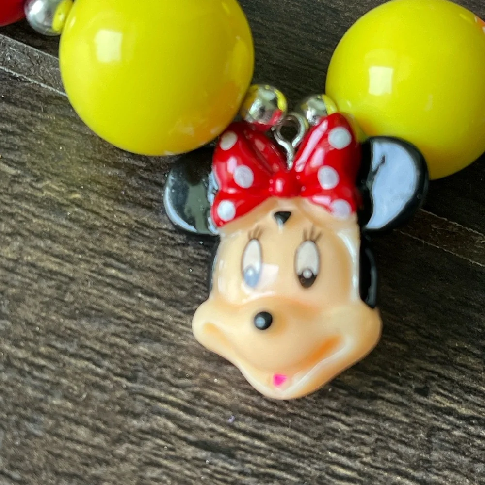 Disney Minnie Mouse Bauble Necklace Jewelry Mickey